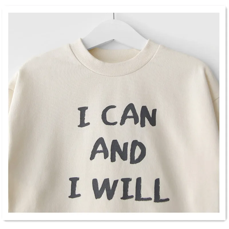 4 to 16 years kids &amp teenager girls beige letter print long sleeve casual cotton shift dress children fashion spring fall | Детская