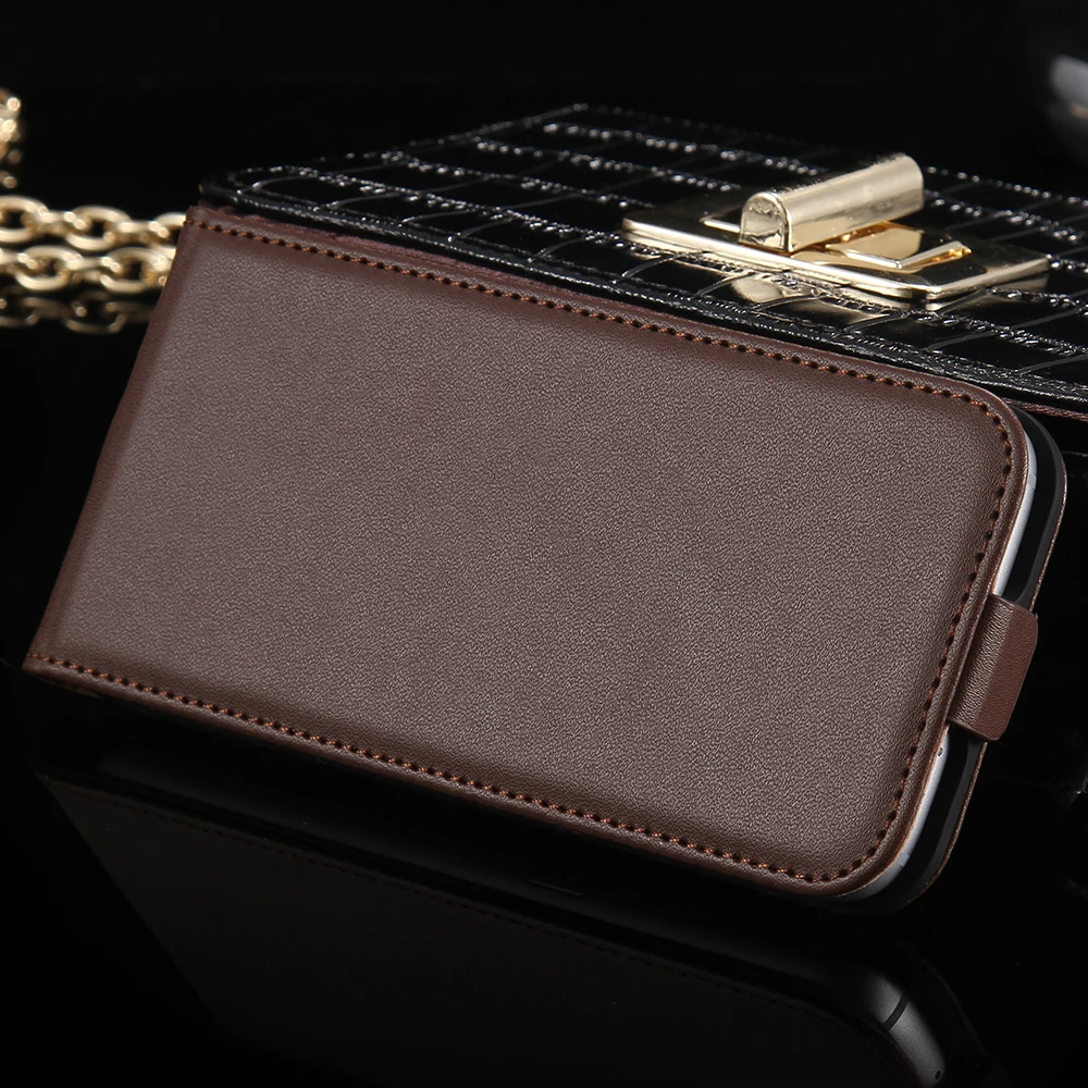 Вертикальный Флип Чехол Для Айфон 4 4S Роскошный Классический Бизнесный Футляр Из