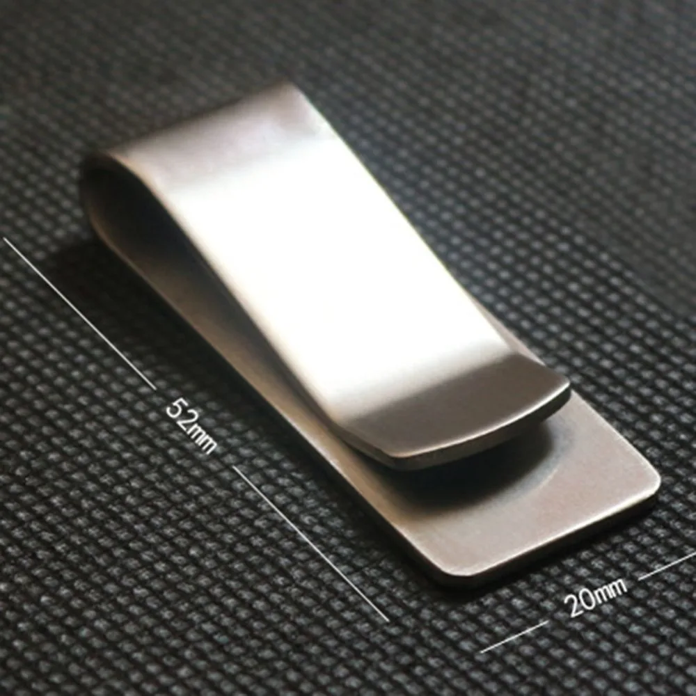 Серебряный EDC зажим для денег из нержавеющей стали мужской металлический