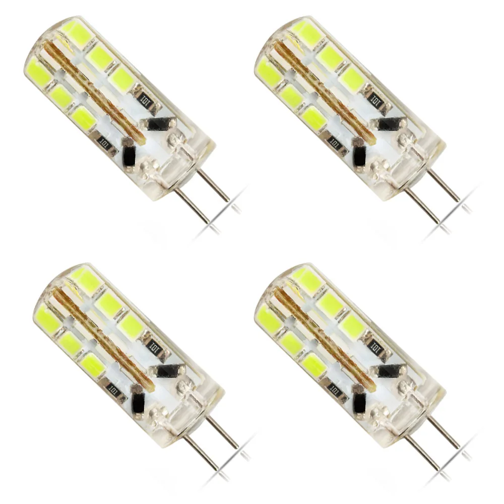 4 шт. в упаковке G4 лампы 24 SMD 2835 супер яркий светодиодный светильник AC/DC 12V 6W лампа