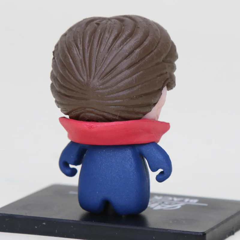 4 см 8 шт./компл. Marvel игрушки Мстители завершающей с принтом «Железный человек», «Человек-паук», Набор фигурок супергероев танос черный пантера ПВХ фигурки