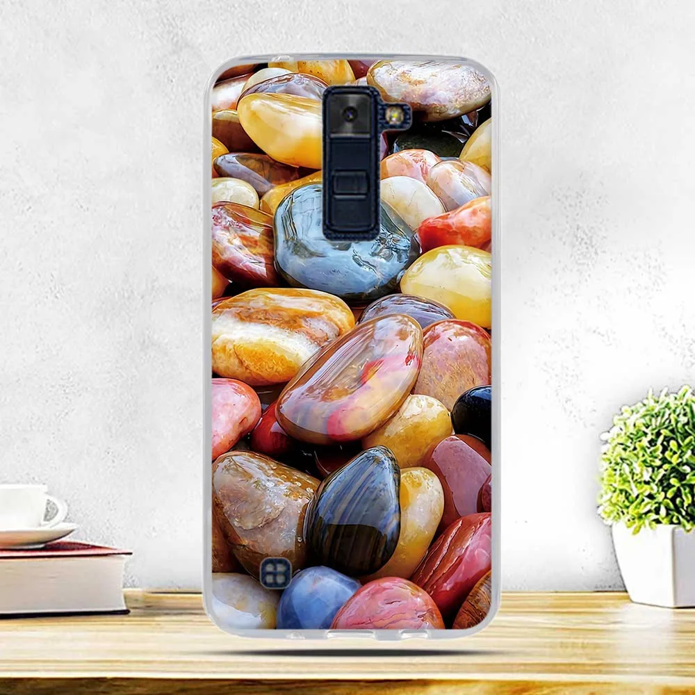 Мягкий ТПУ 3D рельефный чехол для LG K8 Lte K350 K350E K350N 5," K 8 телефонный силиконовый чехол на заднюю панель для LG K7 K10 Leon Spirit X power