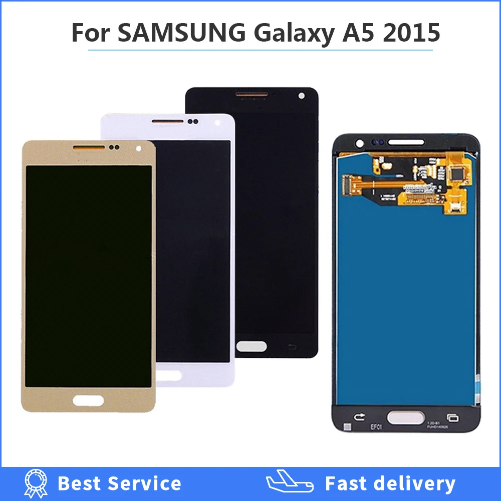 Оригинальный OLED LCD для SAMSUNG Galaxy A5 2015 дисплей сенсорный экран SM-A500 A500F A500FU A500M A500Y A500FQ
