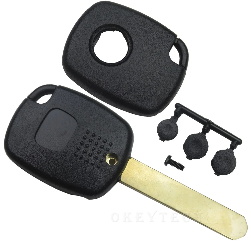 OkeyTech Кнопка PAD 1 кнопка дистанционного ключа чехол для Honda CR-V Odyssey Fit City Civic accord замена ключа транспондера с лезвием