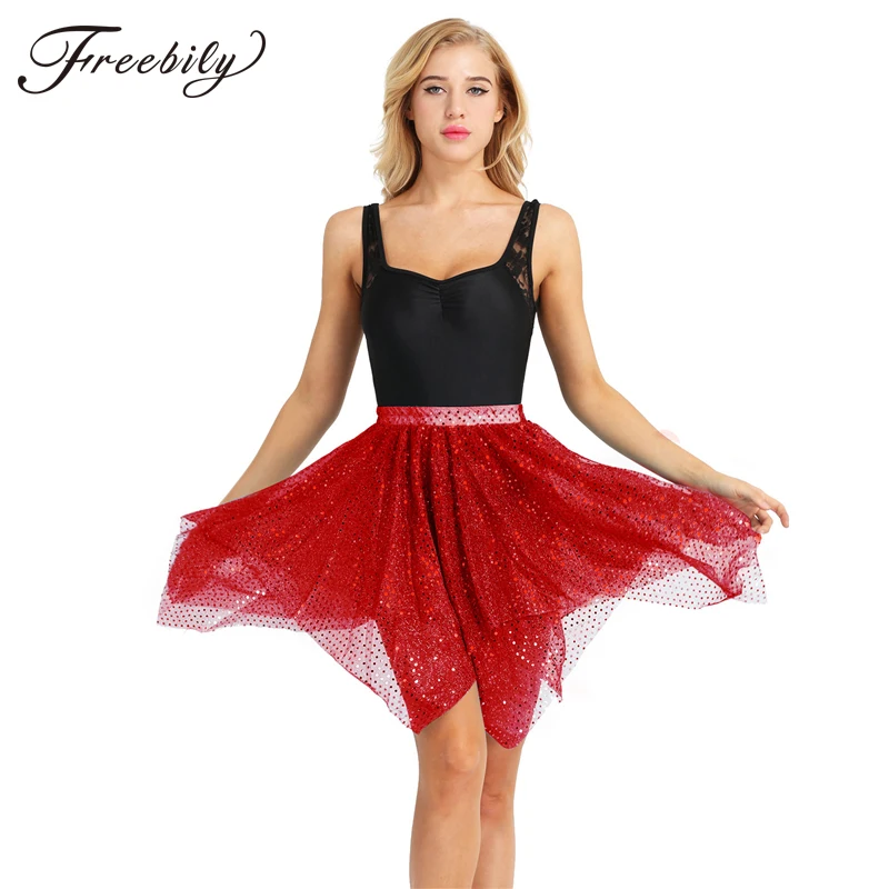 Женский Блестящий купальник для гимнастики танцевальная одежда в горошек