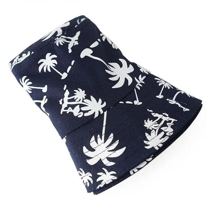 Панама с кокосовым деревом и граффити модная повседневная Уличная шляпа из