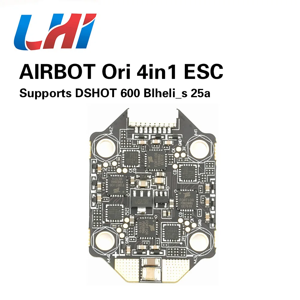 AIRBOT bashess ESC Ori 4in1 4x25A 2020 поддержка Blheli_s 25a DSHOT 600 встроенный датчик тока матовый 30a для