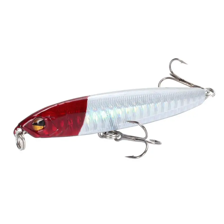 1 Pcs Topwater Floating Pencil Fishing Lure 75mm 16.3g Sub Surface Dying Fish Lures Artificial Hard Bait Pesca Fishing Tackle