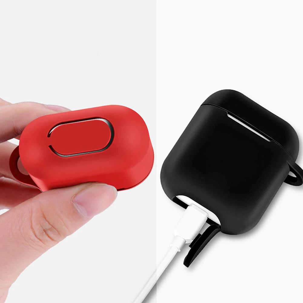 Мягкий силиконовый чехол Mini для Apple Airpods защитный зарядки наушников Air