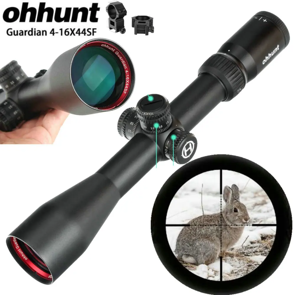 Тактический прицел ohhunt Guardian 4 16X44 SF для охотничьей винтовки 1/2 полумил Дот сетка