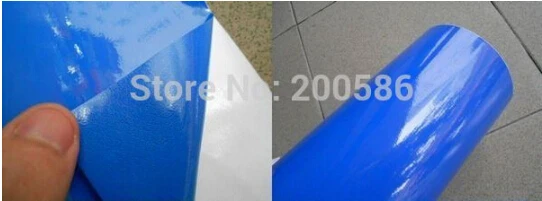 Блестящая Виниловая пленка для отделки автомобиля синяя глянцевая наклейка