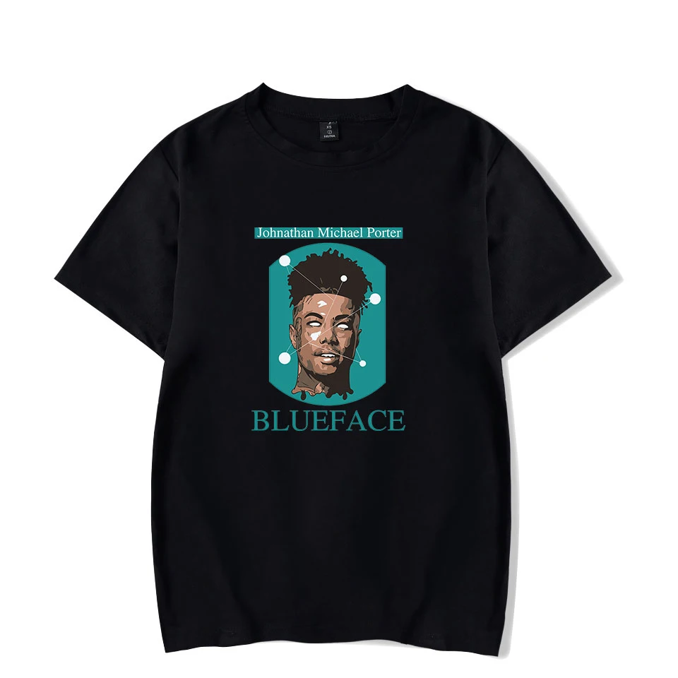 Футболка Мужская/женская с принтом Blueface повседневная тенниска в стиле хип хоп