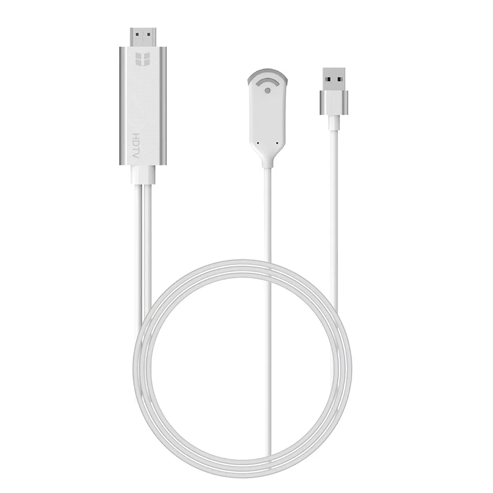 Беспроводной WiFi зеркальный литой кабель для MHL к HDMI конвертер 1080 P HDTV адаптер hdmi