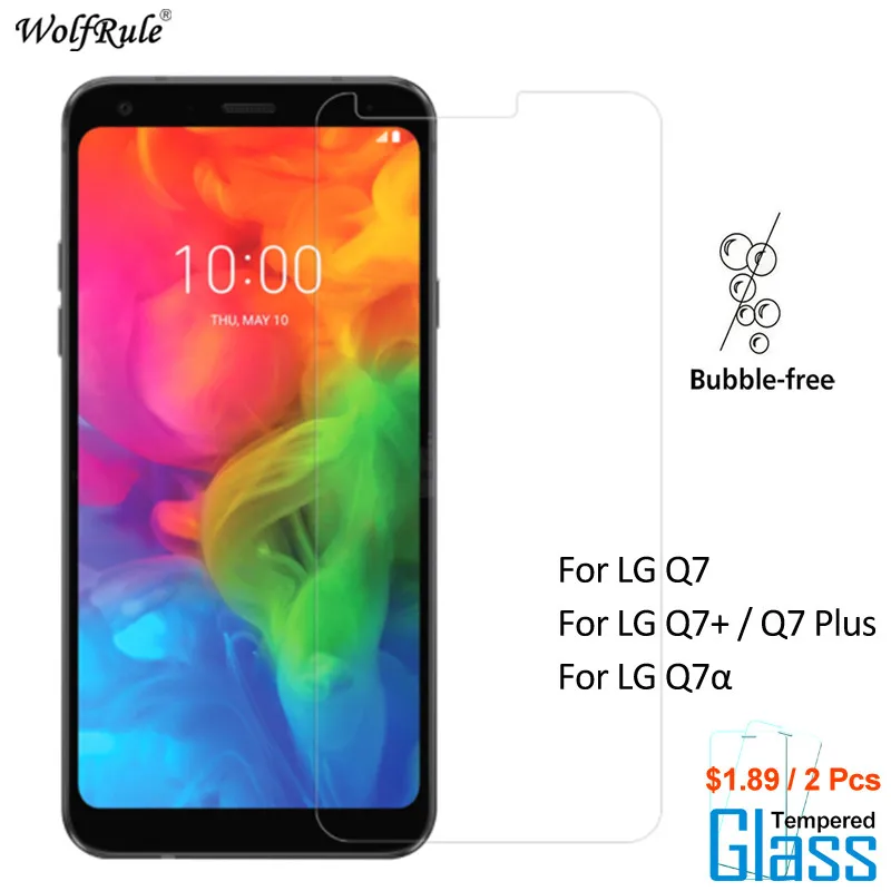 2 шт. для стекла LG Q7 защита экрана закаленное стекло Q7a защитная пленка телефона Plus