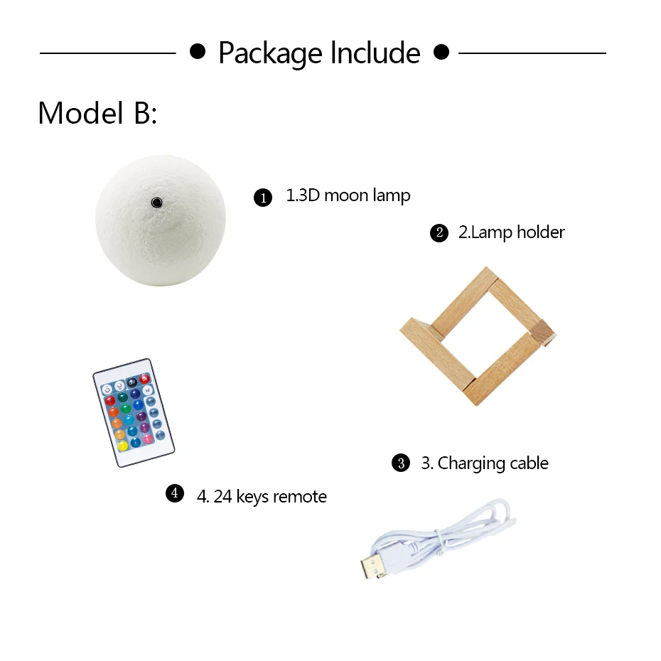 Светодиодная лампа в виде полумесяца ночсветильник с сенсорным управлением и 3D