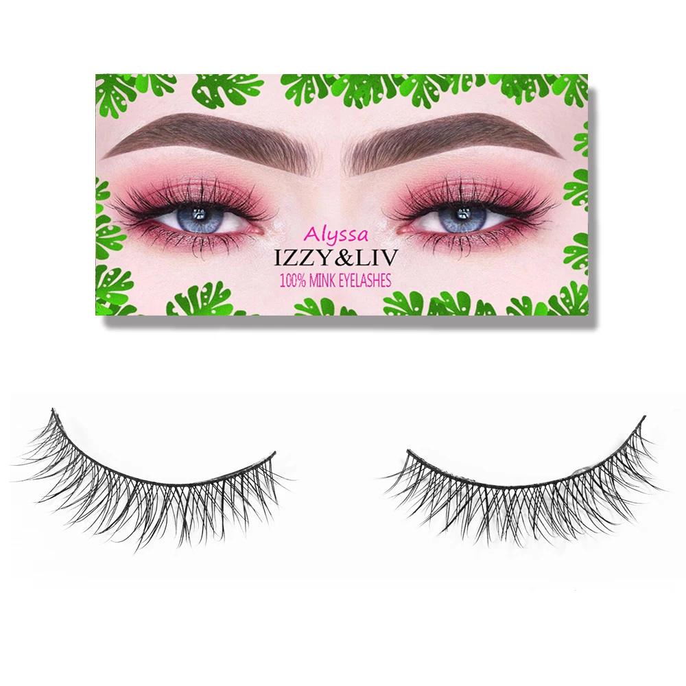 IZZY & LIV 100% норковые ресницы длинные 3D большая драматическая накладная лента