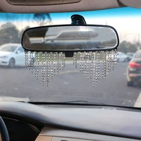 ledtengjie fashion 2 pcs high grade diamond car pendant rearview mirror pendant car styling interior accessories