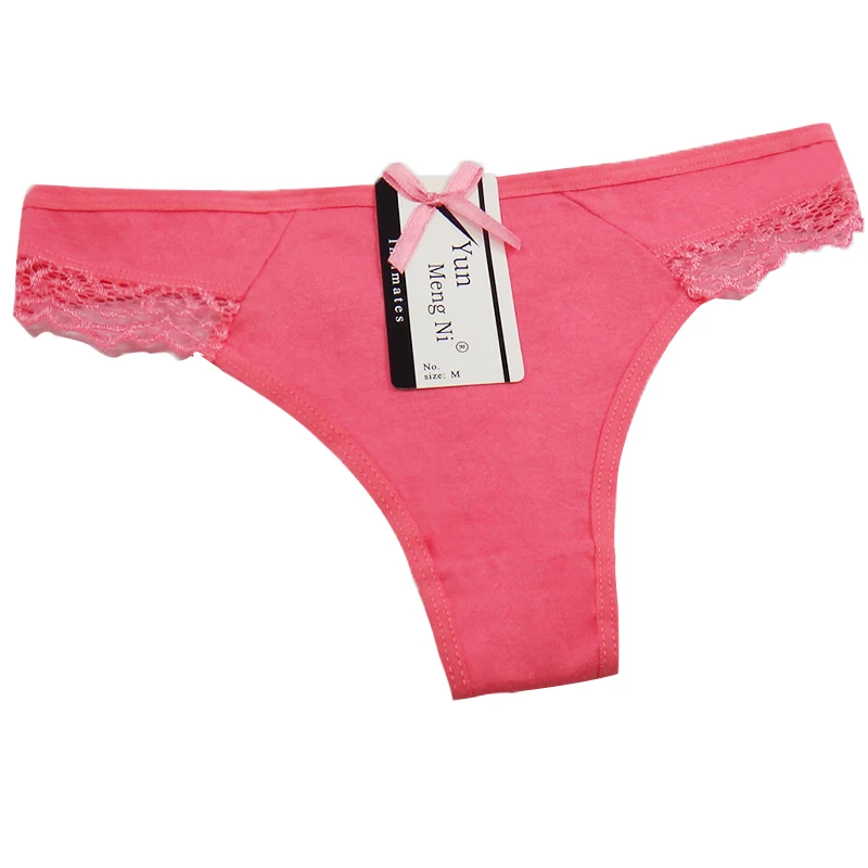 Трусики-стринги женские хлопковые с низкой посадкой 12 шт./упаковка | Женская