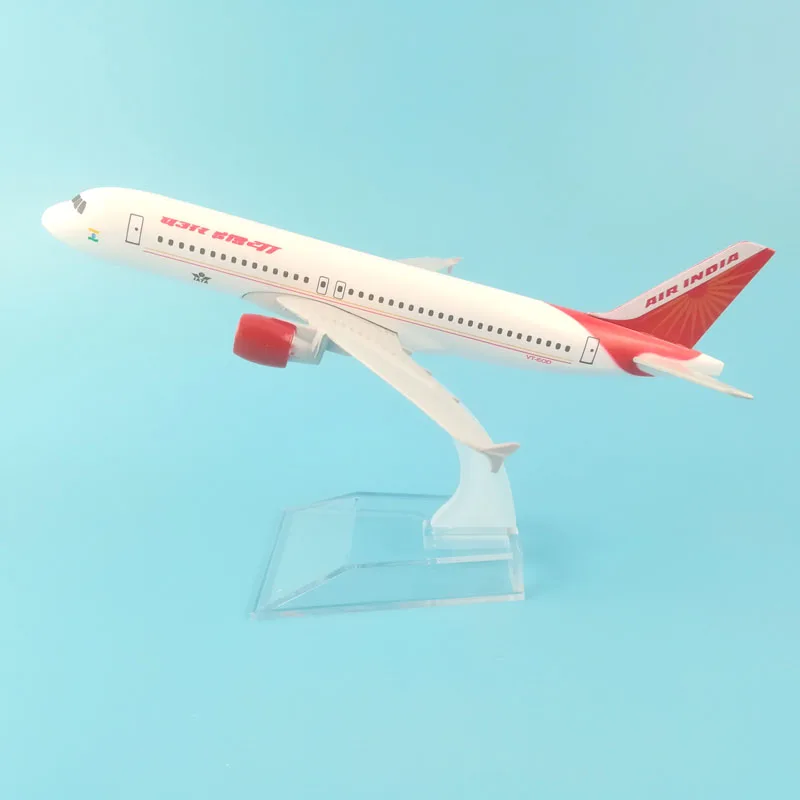 Бесплатная доставка модель самолета из металлического сплава AIR INDIA A320 AIRLINES 16 см