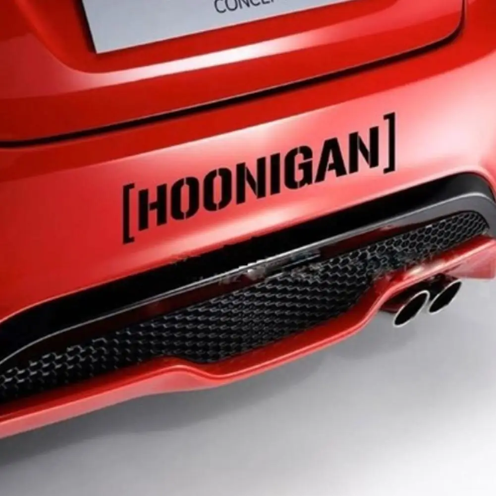 Автомобиль Hoonigan наклейки украшения для мотоциклов наклейки Черный Серебристый Hoonigan, Кен Блок дрейф JDM Moto Coche автомобиль-Стайлинг
