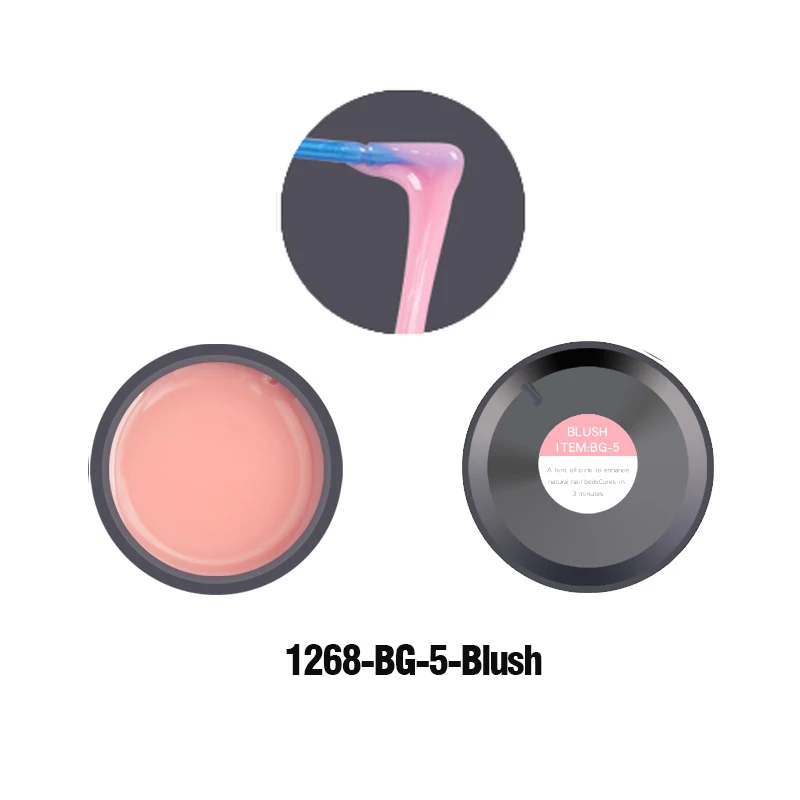 Lidan Nail Detachable Extension Glue 20ML UV Gel Resin Does Not Change Color Resin Molds and Nail Art Poly Gel - Цвет: 1268-GB-5-BLUSH