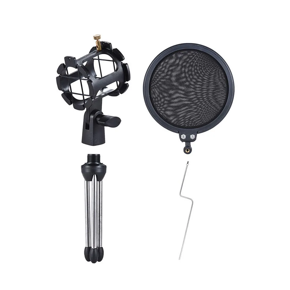 Регулируемая подставка для микрофона держатель штатив с противоударным