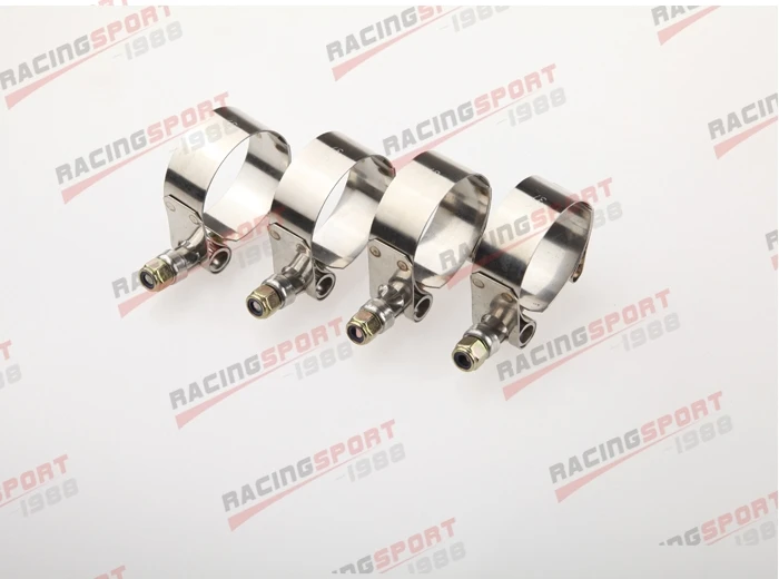 4 шт. 2 5 &quotдюймовый турбо шланг муфта Т Болт Зажимы Из Нержавеющей Стали мм|steel