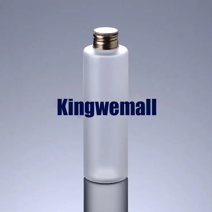 

300pcs/lot Capacity 100ml PET Frosted Plastic Water Oil Bottle with Oxide Bronze Aluminum Lids For Cosmetic Packaging FMJ40-1