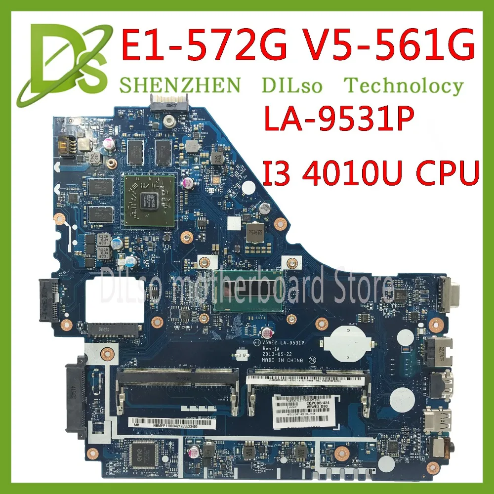KEFU E1 572G для Acer 572 V5 561G материнская плата I3 4010 CPU LA 9531P HD 8750M тест работа 100%