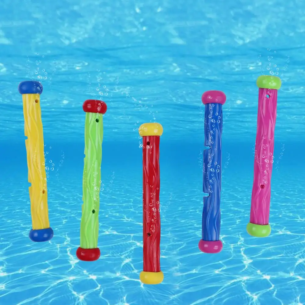 Игрушки для дайвинга в плавательном бассейне 4 скользящие торпеды или 5 палки