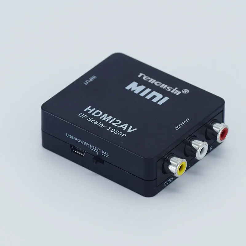 Высококачественный HD 1080P HDMI К AV/RCA CVBS адаптер мини HDMI2AV видео конвертер коробка для