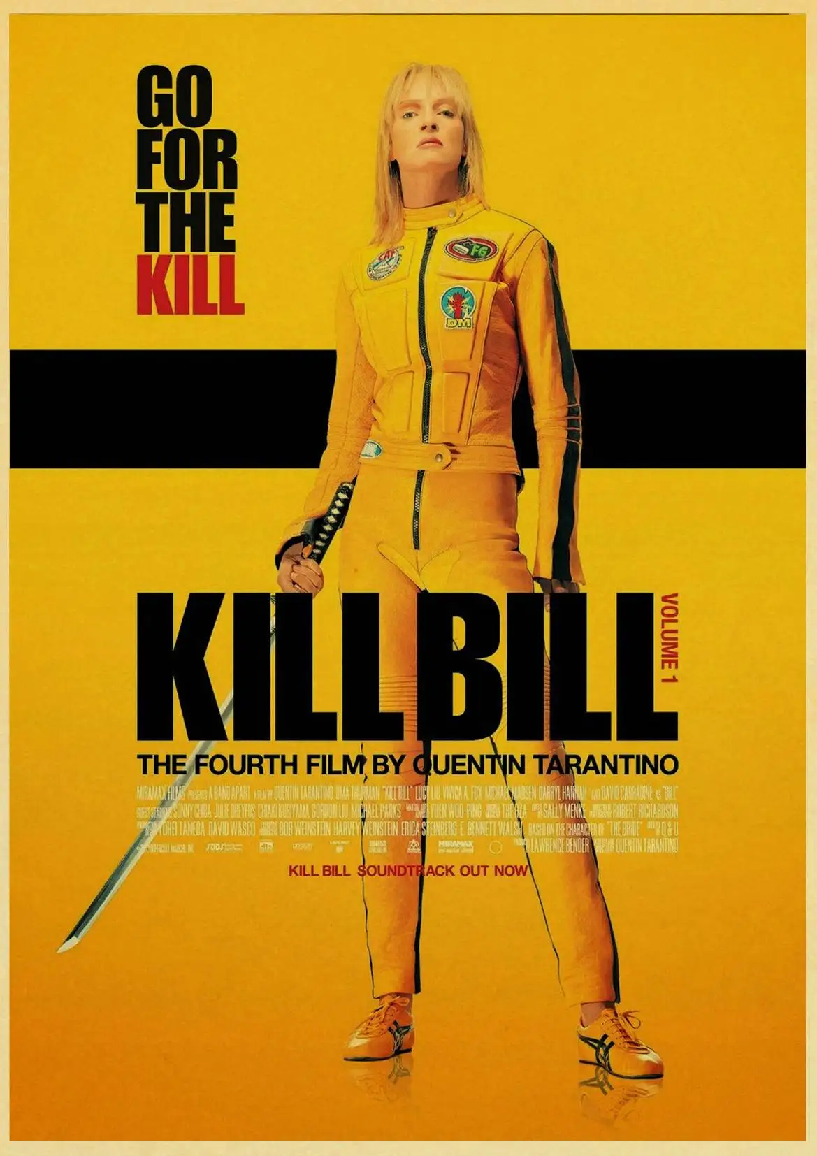 W025 Винтаж, классическое кино Kill Bill плакат хорошее качество живопись Ретро плакат крафт-бумага на стену для дома и бара Декор/наклейки - Цвет: W025