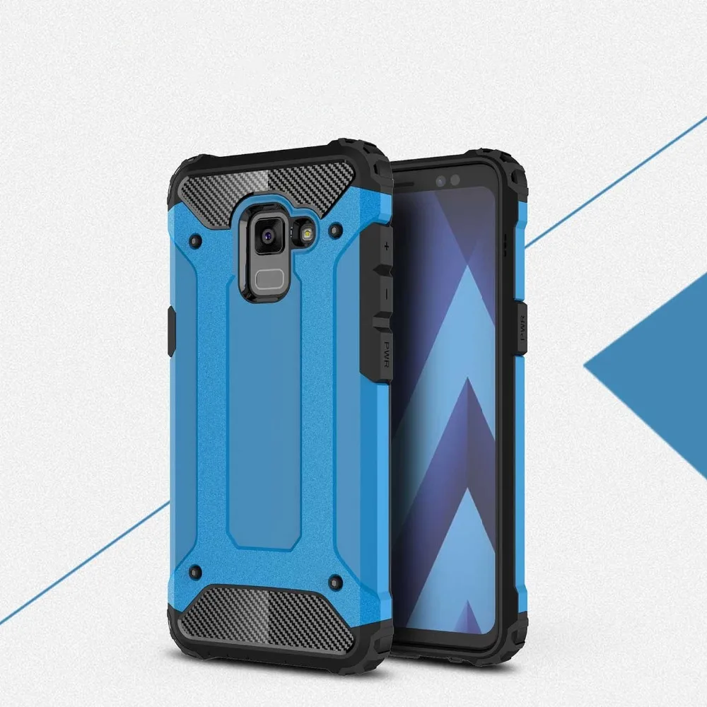 Прочный Броня PC + TPU чехол для телефона Samsung Galaxy A7 2018 спортивный противоударный