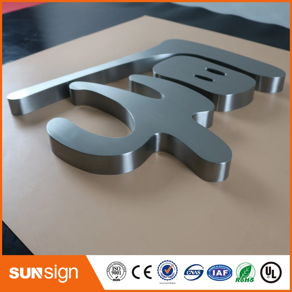 Casting Craftsman Customized waterproof stainless steel/acrylic 3D backlit sign letters