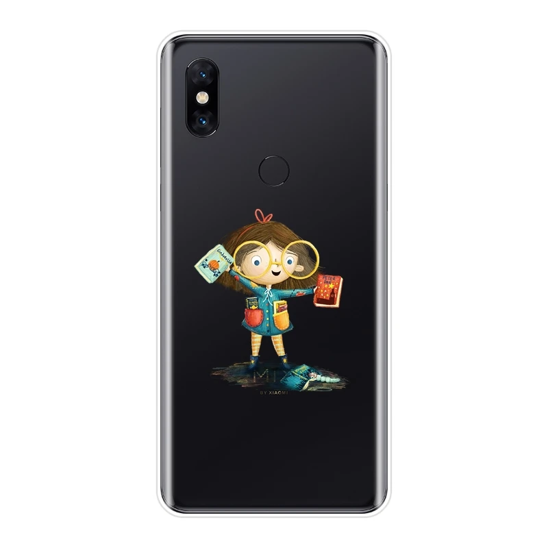 Милый японский чехол Kpop с мультяшной девушкой для Xiaomi Mi Note 1 2 3 мягкий силиконовый