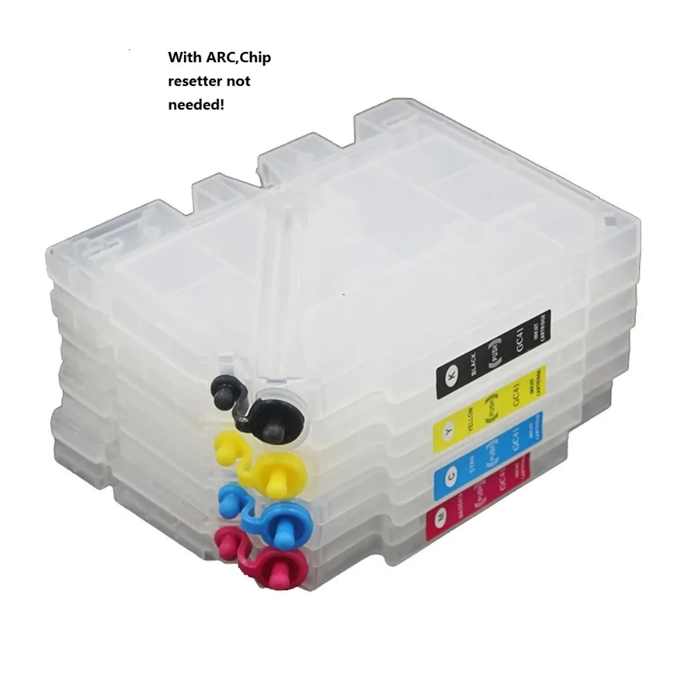 XIMO 3 полных комплекта направляемых картриджей для GC41 подходит Ricoh IPSiO SG 3100/2100/2010L/7100