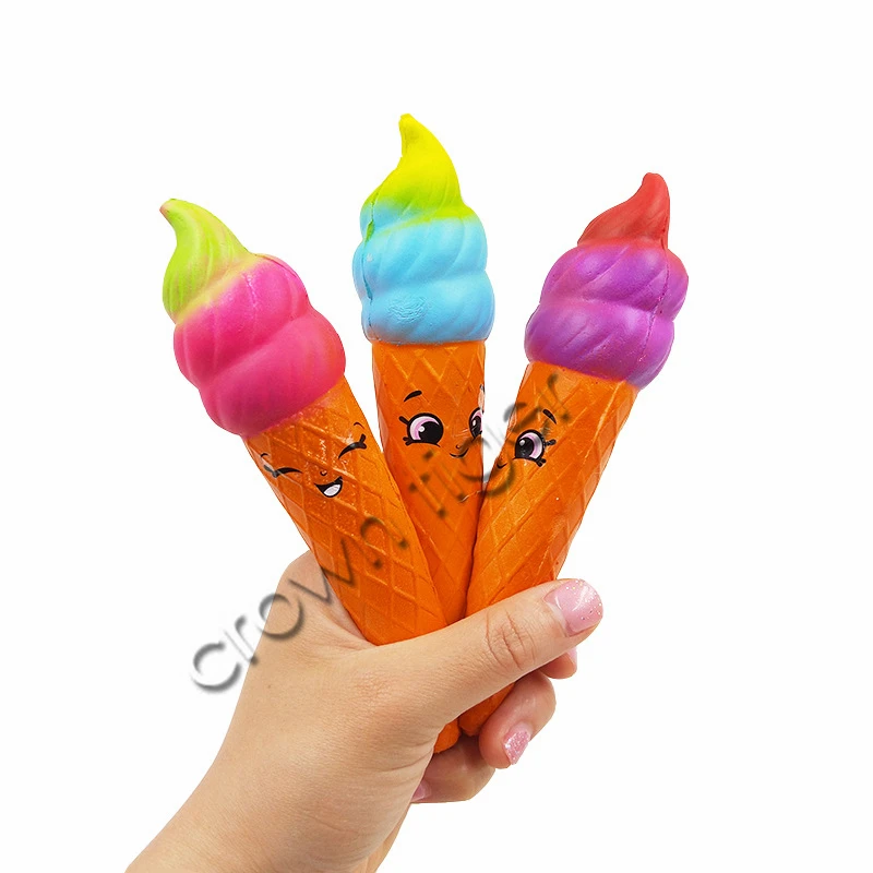 Kawaii Squishy Единорог мороженое кошка панда ручка Кепка Канцтовары держатель