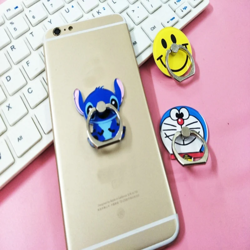 Автомобильный держатель для телефона на палец с Т-образным ремешком iphone милым