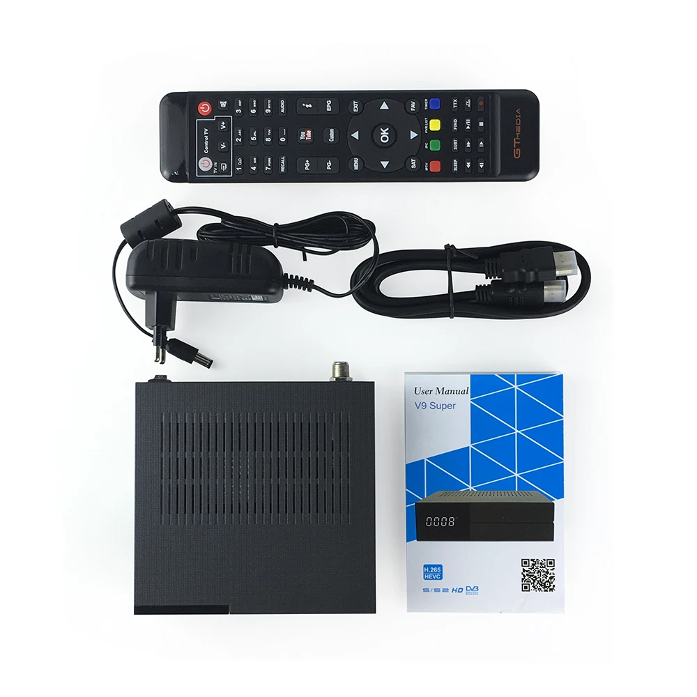 Спутниковый ресивер Gtmedia V9 супер Мощность Бесплатная sat DVB S2 встроенный WI FI h.265