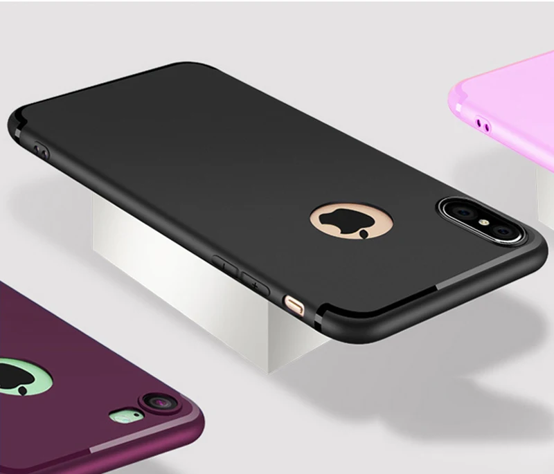 Матовый Мягкий силиконовый чехол карамельных цветов из ТПУ для iPhone 11 Pro Max XS XR X 8 7 6