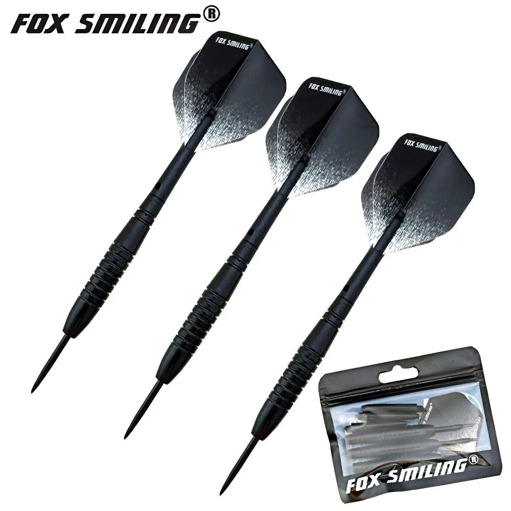 Fox Smiling 3 шт. 17 г профессиональные стальные наконечники Дартс с алюминиевые