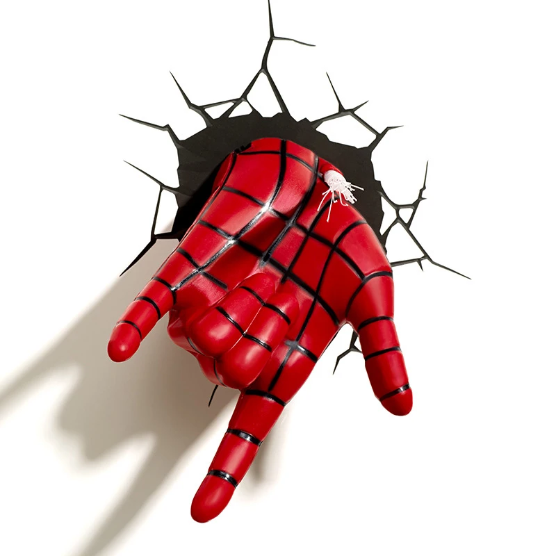 Guxen 3D Marvel Человек паук голова и рука в форме творческие подарки мультфильм стены