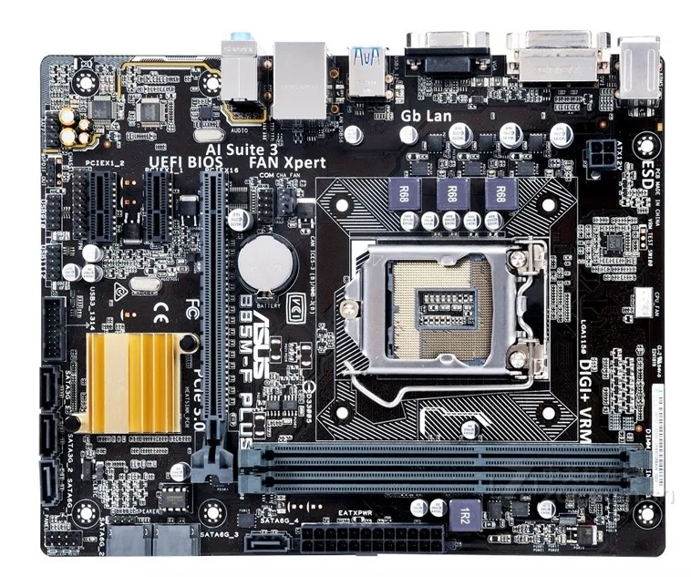 Оригинальная материнская плата ASUS B85M F PLUS LGA 1150 DDR3 USB2.0 USB3.0 DVI VGA 16 Гб B85 десктопная