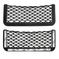 20 8CM 8 15CM Universal net car seat side storage bag pocket organizer phone holder adhesive box auto accessories pouch