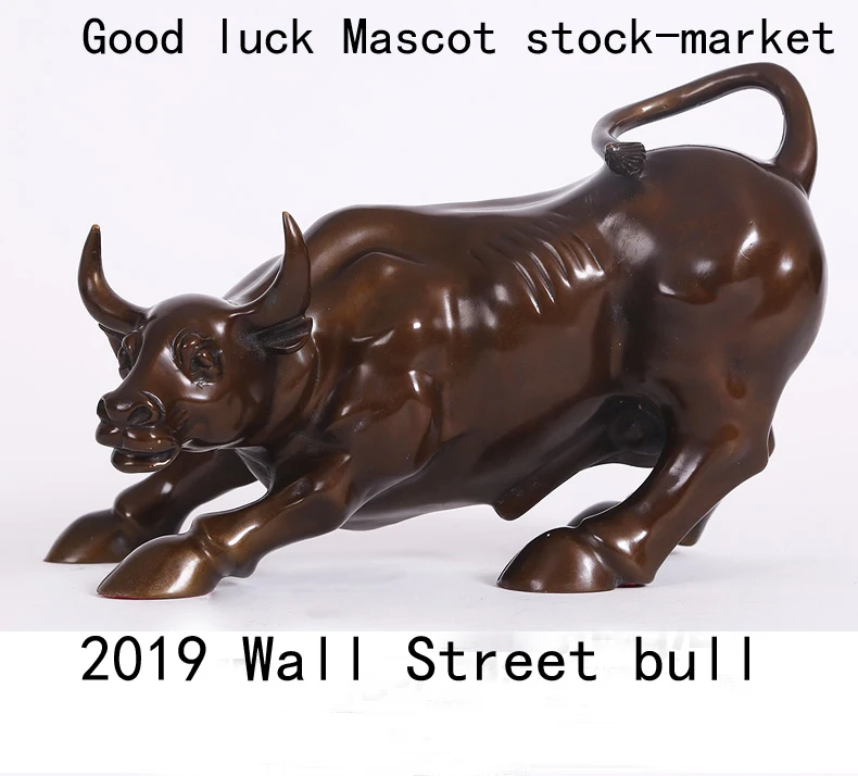 GOOD 2020 талисман удачи на складе рынок Wall Street bull бронзовая Декоративная скульптура