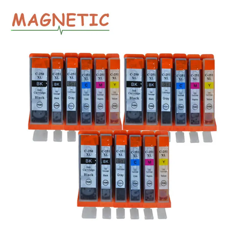 Картридж для принтера CANON IP7220 MG5420 MG5422 MX722 MX922 MG5520 MG6420 MG5522 MG5620 MG6620 IX6820 PGI250251 18 шт. -