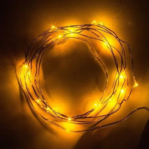 Светодиодная мини гирлянда с медным проводом 2 м 20 светодиодов|2m led|fairy light lampslight