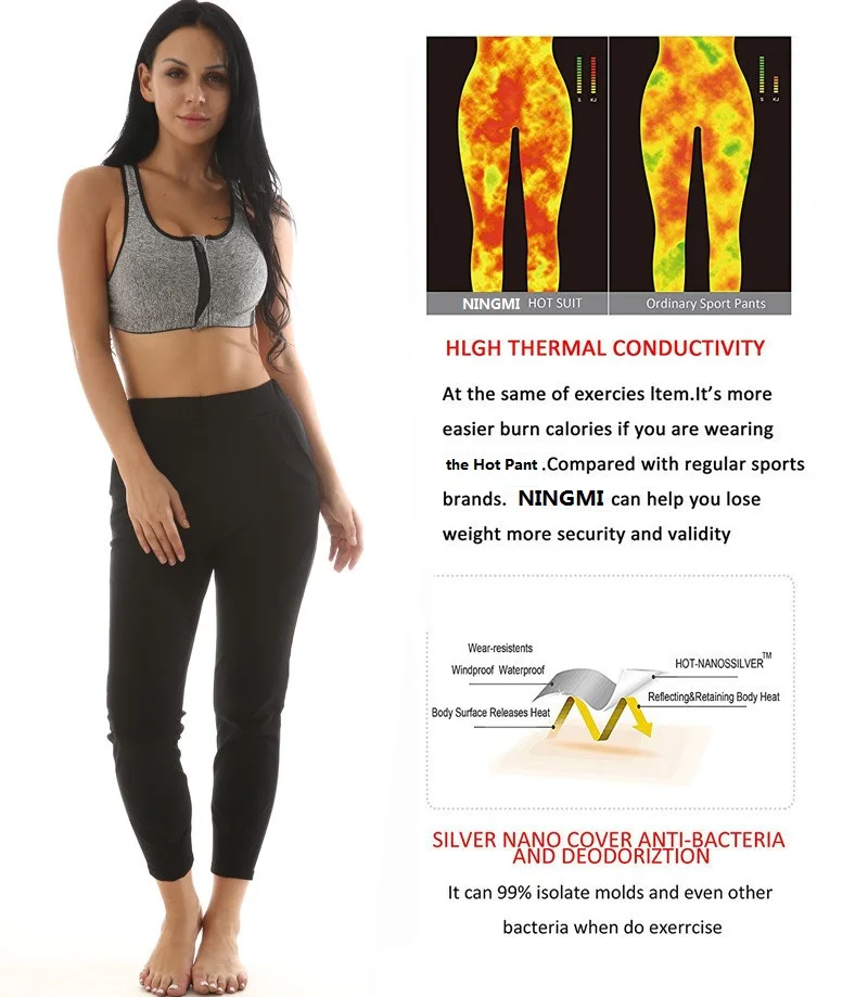 Трусики NINGMI женские для похудения тренировочные штаны сауны утягивающие талию