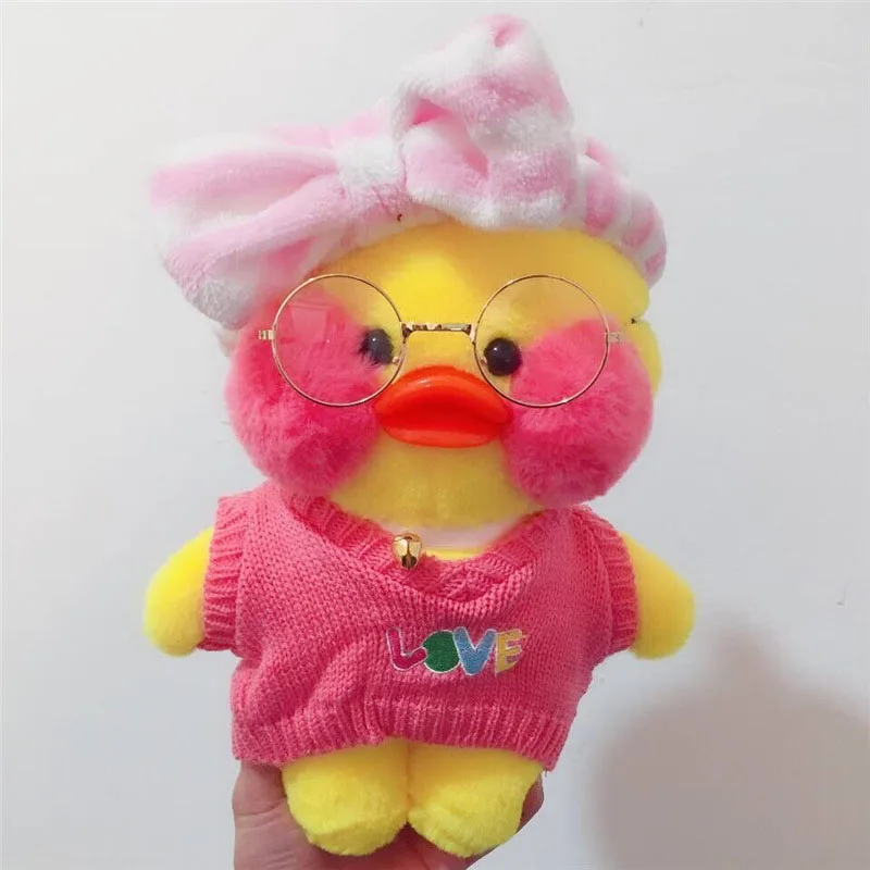 26 Kawaii LaLafanfan кафе утенок плюшевая игрушка милые животные желтая утка мягкие куклы игрушки Рождественский подарок на день рождения для детей - Цвет: 26