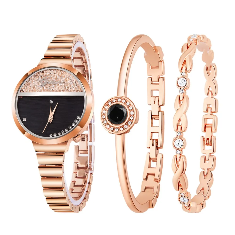 rose gold Женские Модные Аналоговые кварцевые круглые часы с ремешком из нержавеющей стали от известных брендов, женские наручные часы Relogio Femininos, новинка, A40 - Цвет: rose gold